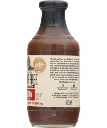 G Hughes Smokehouse Sugar Free BBQ Sauce Hickory 18 Ounce - Buy Online on GoSupps.com
