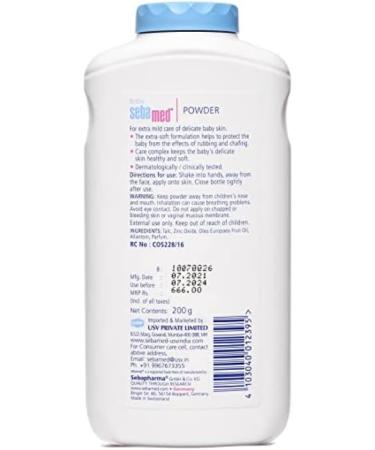 Buy Sebamed Baby Powder 200g - Gentle Care for Your Baby's Skin | International Shipping Available - Buy Online on GoSupps.com