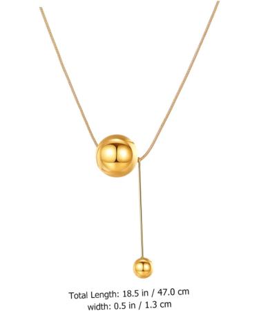 Anneome Ball Clavicle Chain Necklace Decor Locket Girl Neck Pendant Neck Jewelry Miss Alloy Accessories - Buy Online on GoSupps.com