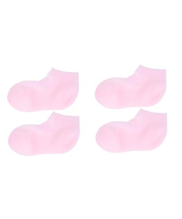 minkissy 2 Pairs Protective Socks Heel Socks for Dry Cracked Feet Exfoliator Stocking Spa Gel Socks Moisture Socks for Dry Feet Moisturizing Gel Socks Night Crusty Cotton Socks Miss Sebs