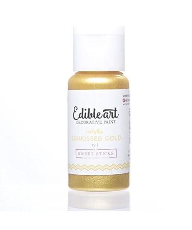 Sweet Sticks Edible Art Decorative Paint Sunkissed Gold 15ml