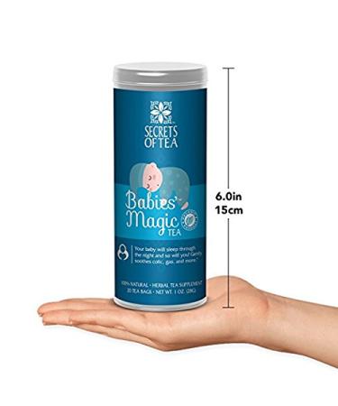 Secrets of Tea Baby Colic Babies' Magic Tea  Organic  Natural  Safe  Calming & Soothing Relief for Baby Acid Reflux  Gas  Colic  40 Count(2 Pack) - Buy Online on GoSupps.com