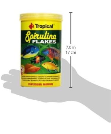 SPIRULINA Flakes 1000ml / 200g - Food with spirulina for freshwater and saltwater fish - Buy Online on GoSupps.com