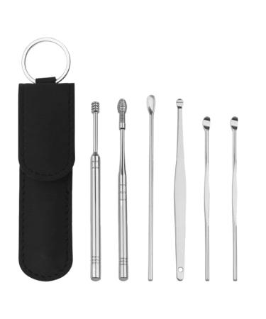 Madi Kay Designs 6PCS Ear Cleaner Wax Removal Tool Earpick Sticks Earwax Remover Curette Ear Pick Cleaning Ear Cleanser Spoon Healthcare