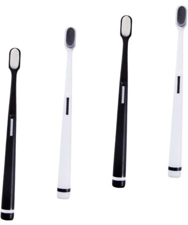 Ultechnovo 8-Pack Wangan Hair Toothbrush Set - Soft Bristles Black Toothbrush for Family Oral Care - Buy Online on GoSupps.com