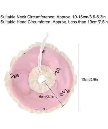 Small Pet Elizabeth Collar Protective Circle Nursing Ring Lightweight Elizabethan Collar for Guinea Pigs and Rabbits Pink - Buy Online on GoSupps.com