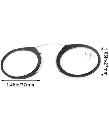Buy Armless Reading Glasses for Men & Women - Slim Flat Nose Glasses in Mini Portable Case - Stylish Black Design - Buy Online on GoSupps.com