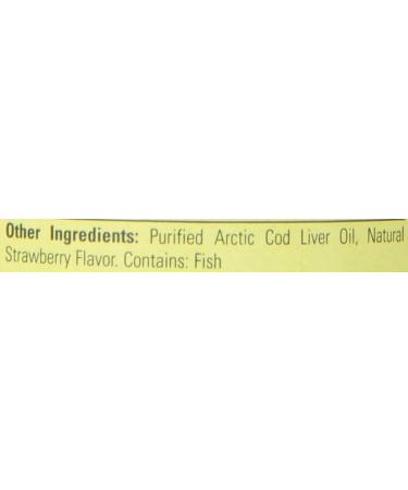ChildLife Cod Liver Oil - Natural Strawberry Flavor, 8 fl oz | Omega-3 & Vitamins - Buy Online on GoSupps.com