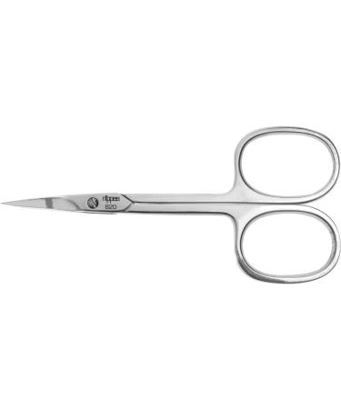 nippes Solingen Cuticle Scissors with Curved Tip for Left-Handed Users Nickel-Plated 9 cm with Clasp Straw and Hardened Tip Pedicure and Manicure for Removing Unnecessary Cuticles