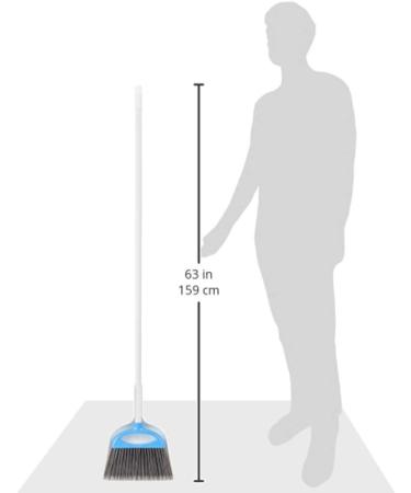 Amazon Basics Blue and White Dustpan Broom Set - Efficient Cleaning Tool - Buy Online on GoSupps.com
