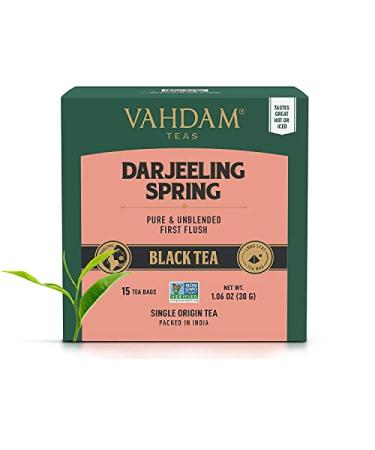 Vahdam Teas Black Tea Darjeeling  15 Tea Bags 1.06 oz (30 g)