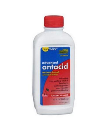 Sunmark Advanced Antacid Liquid Maximum Strength Cherry Flavor - 12 fl oz