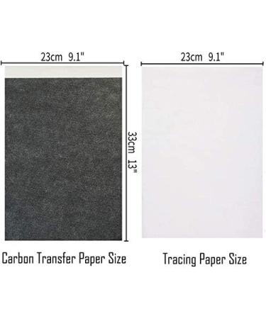 Offeara Carbon Paper  Large Size Graphite Paper  Tracing Paper for Drawing  Black Transfer Paper and Trace Paper  - 180 Sheets (9 x 13 Inches) with 5pcs Embossing Styluses Stylus - Buy Online on GoSupps.com
