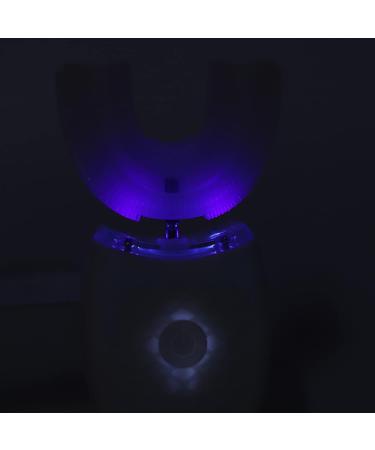 Electric Sonic U-Shaped Toothbrush for Teeth Whitening | 360 Smart Cleaning with Silicone Brush Head | Oral Care Tool in White - Buy Online on GoSupps.com