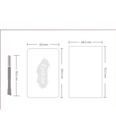 Eyebrow Powder Two-tone Eyebrow Powder for Enhancing Eyebrows Eyebrow Powder with Mirror for Neutral Eye Makeup (2#) - Buy Online on GoSupps.com