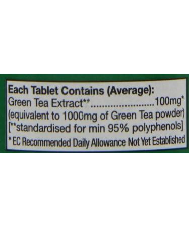 HealthAid Green Tea Extract 100mg - 60 Tablets | Natural Antioxidant Support - Buy Online on GoSupps.com