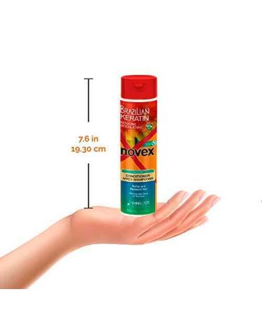 Novex Brazilian Keratin Shampoo 10 oz - Frizz Control Damage Repair & Reconstructive Hair Care for International Shipping - Buy Online on GoSupps.com