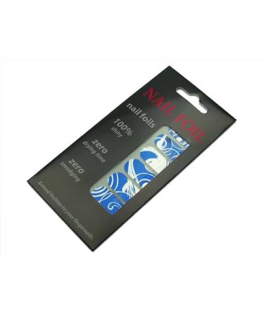 Self -adhesive nail film Blue Tribal
