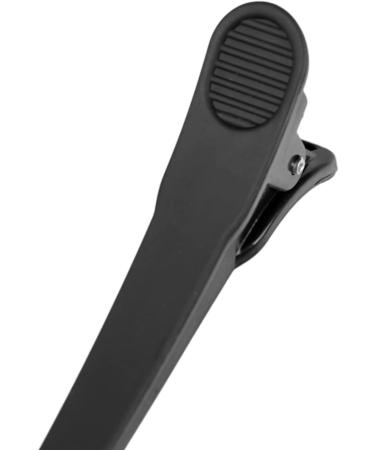 WANBY Hair Clips 12 Pieces Black Durable Large Biting Alligator Clip Set Professional Plastic Hair Clips for Easy Styling and Cutting (Black) - Buy Online on GoSupps.com