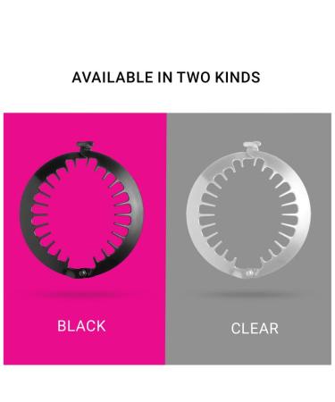 PuffCuff Original 5 Hair Clamp for Natural Curly Hair - Painless Styling Tool for Big Hair | Black, 1 Piece - Buy Online on GoSupps.com