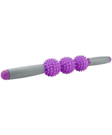 Dingln Yoga Stick & Muscle Roller - Spiky Ball for Back Arms Shoulders & Legs (Purple) | International Shipping Available - Buy Online on GoSupps.com