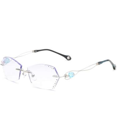 Ultra-Light Smart Zoom Reading Glasses | Rimless Dual-Use with Diamond Trim - International Shipping - Buy Online on GoSupps.com