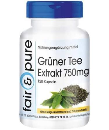 Fair & Pure - Green Tea Extract 750mg - decaffeinated - vegan - 120 capsules