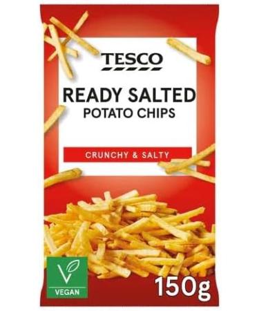 Tesco Potato Chip Snacks (150GX 5) | Ready salted potato chips | Crunchy & Salty A classic snack packed with flavour and crunch | High qulity premium product - Buy Online on GoSupps.com