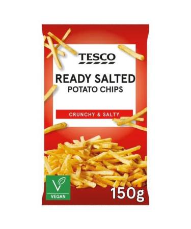Tesco Potato Chip Snacks (150GX 5) | Ready salted potato chips | Crunchy & Salty A classic snack packed with flavour and crunch | High qulity premium product - Buy Online on GoSupps.com