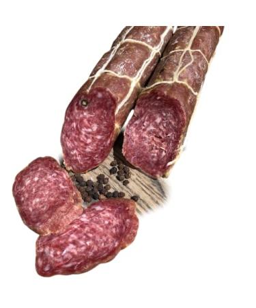 GENOA Fortuna's 10 Ounce Stick Hand Made Italian style Genoa Salami , Natural Dry Cured Salami, Nitrate and Gluten Free - Buy Online on GoSupps.com