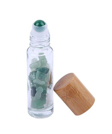 Constore Gemstone Roller Bottles - 5 PCS 10ML Refillable Roll On Bottles with Healing Crystal Chips - Ideal for Perfumes and Aromatherapy Oils - Buy Online on GoSupps.com