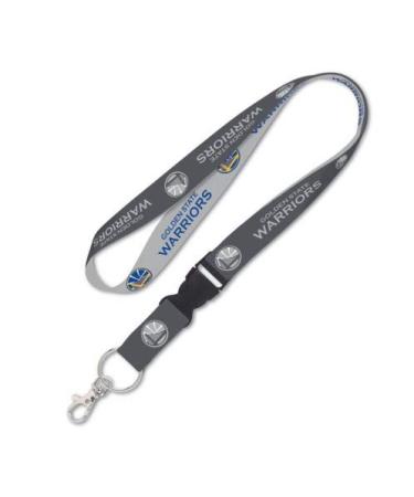 Wincraft Golden State Warriors Lanyard with Detachable Buckle, 1" - Blue and Grey