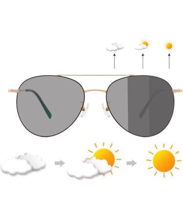 Eyephd Retro Titanium Polarized Multifocal Sunglasses - Self-Tinting Anti-Glare Reading Glasses +1.0 to +3.0 - Perfect for Outdoor Use - Buy Online on GoSupps.com
