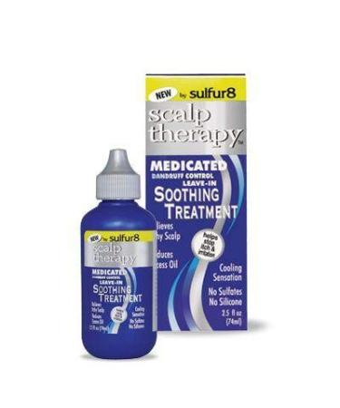 Sulfur 8 Medicated Dandruff Control Leave-In Treatment - Soothing 2.5 oz for Healthy Scalp & Hair - Buy Online on GoSupps.com