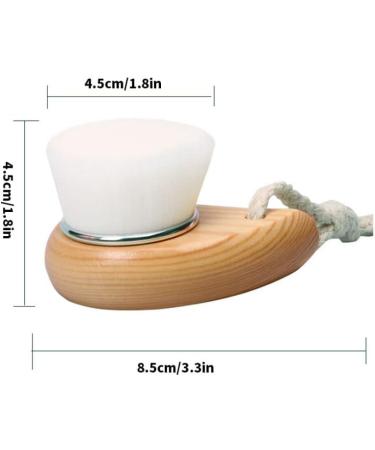 Brush Washing Brush Facial Wooden Manual Soft Artificial Deep Cleansing for Deep Pore Cleaning Supplies - Buy Online on GoSupps.com