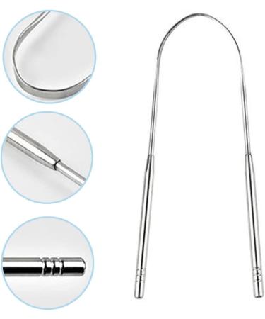Premium Stainless Steel U-Shaped Tongue Cleaner | Enhance Oral Hygiene | Safe & Comfortable Tongue Scraper - Buy Online on GoSupps.com