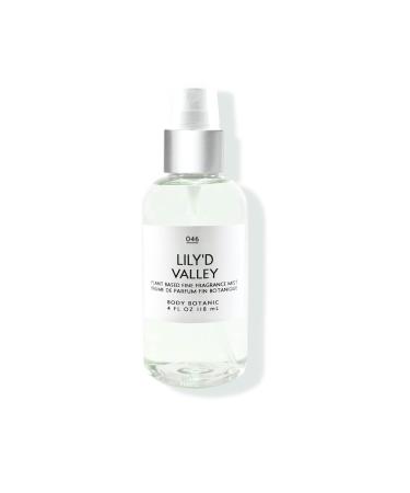 Lily of the Valley Muguet Fine Fragrance Mist by Body Botanic 4 Fl Oz 118 mL - Lily'd Valley with plant extracts and the delicate true scent of Lily of the Valley - Buy Online on GoSupps.com