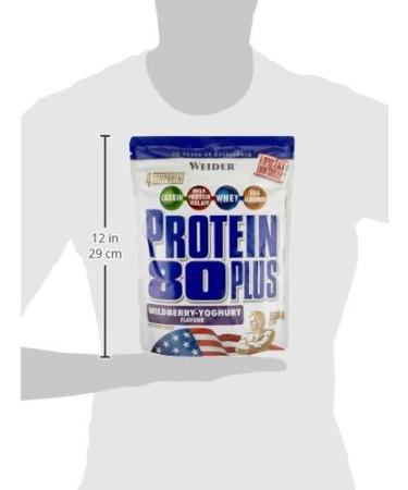 Weider Protein 80 Plus Double Pack (2 x 500g) - Forest Fruit Yoghurt - 1kg International Shipping Available - Buy Online on GoSupps.com