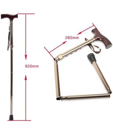 TelescopicNonSlipCrutchesFoldingcaneFoldingCaneElderlyPeopleWalkerRetractableWalkingStickUltralightWalkingStickWalkingStickforArthritis Elderly Seniors&Handicap Needed - Buy Online on GoSupps.com