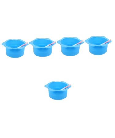 Healeeved 5 sets of brush appliances for the melting of wax Applicator shell for mixed mask kit mask shell make pebbles spa scrub 14x14cmx5pcs