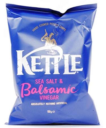 Kettle Chips Share Bags (Sea Salt & Balsamic Vinegar 3 x 150g)