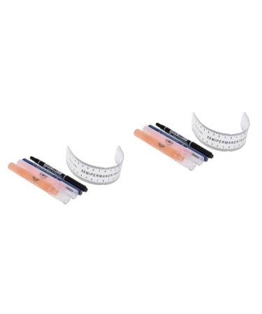 FOMIYES Eyebrow Pencil 2pcs Eyebrow Microblading Kit Eyebrow Pen Eyebow Kit Suite Disposable Hand Pen Eyebrows