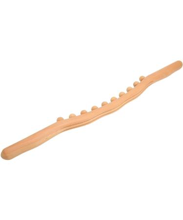 Verdant Touch Massage Roller - Wooden Scraper & Gua Sha Therapy Stick 25cm Hand Polished Natural Wood - Buy Online on GoSupps.com