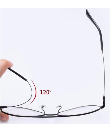 Shop Men s Retro Anti Blue Light HD Glasses - Metal Aircraft Goggles | Diopter +1.0 to +3.0 | Best for Eye Protection - Buy Online on GoSupps.com