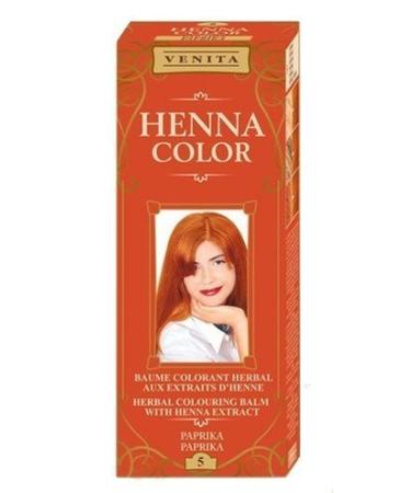 Henna Color 5 Paprika Hair Balsam Hair Color Effect Of Natural Hair Dye Hen Eco Bronze 75 Milliliters