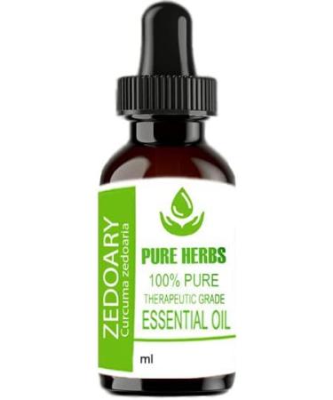 Buy Pure Herbs Zedoary Essential Oil (Curcuma Zedoaria) 30 ml - Natural Aromatherapy Oil for Health & Wellness | International Shipping Available - Buy Online on GoSupps.com