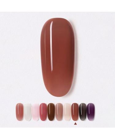 7.3ml Pink Gel Semi Permanent Top Coat Soak Off UV Gel Gel Nail Polish Transparent Jelly Gel Phototherapy Gel - (Color: 6)