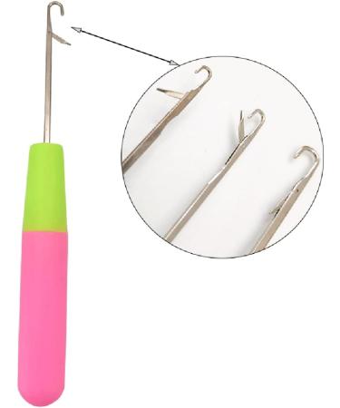 2 Pcs Bent Latch Hook Tool for Dreadlocks & Carpet Making - Crochet Knitting Needle for Hair Extension - Buy Online on GoSupps.com