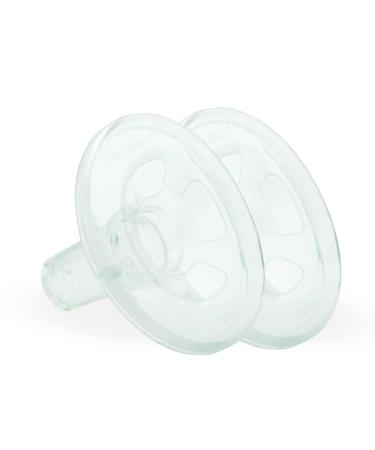 CustomFit Breast Pump Flange Spare Parts Areola Stimulator 2 Count-21mm Flexishield BPA and DEHP Free Baby Essentials Breastfeeding Supplies
