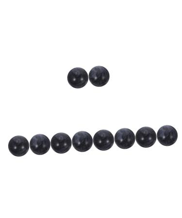 Minkissy 10 pc jade ball jade handball alleviate stressball gymnasium ball relief ball from jade jadeball for health exercises face handicrafts on board scrollrad 3.50x3.50cmx5pcs Schwarzx5stk